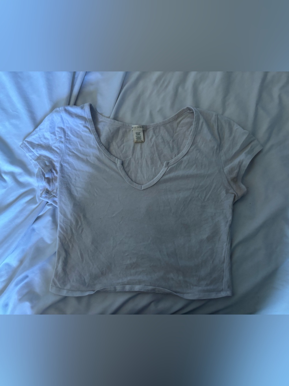 Bozzolo Light Lavender Crop Top
